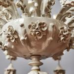 Osmiramenný porcelánový lustr Neapol Capodimonte Osmiramenný porcelánový lustr Neapol Capodimonte