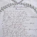 Dopis slečně z roku 1793 Dopis slečně z roku 1793