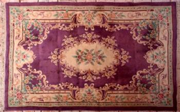 Čínský koberec. Fialový. Ruční vazba Čínský koberec. Fialový. Ruční vazba