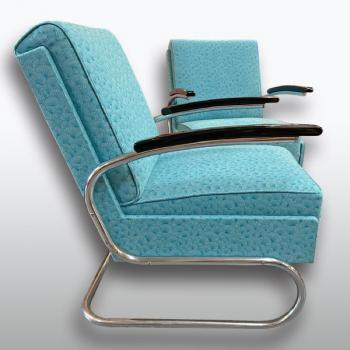 Chromovaná párová křesla – Fa. Slezák Chromovaná párová křesla – Fa. Slezák