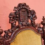 Párové neorenesanční židle s erby Párové neorenesanční židle s erby