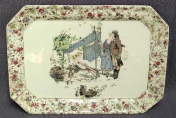 Tác, podnos, zn. Sarreguemines Tác, podnos, zn. Sarreguemines