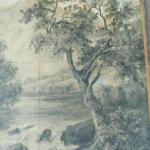 Obraz KRAJINA, signováno AUGUST PIPENHÁGEN,  Obraz KRAJINA, signováno AUGUST PIPENHÁGEN,