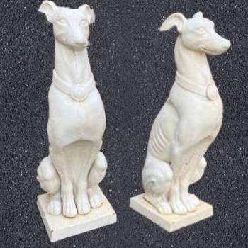 Litinový strážní psi-pár  Litinový strážní psi-pár