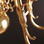 Osmiramenný vlámský lustr. Funkční Osmiramenný vlámský lustr. Funkční