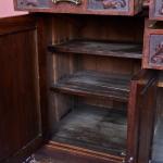 Anglický příborník s velkým zrcadlem – ručně vyřez Anglický příborník s velkým zrcadlem – ručně vyřez