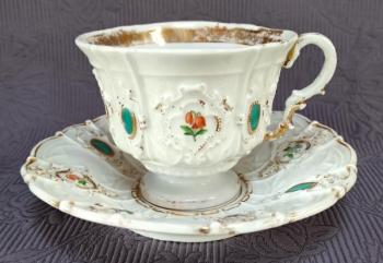 Šálek podšálkem, zn. Míšeň  Šálek podšálkem, zn. Míšeň