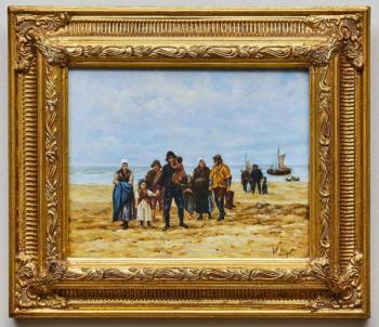 Pobřežní výjev s rybáři a jejich rodinami Pobřežní výjev s rybáři a jejich rodinami