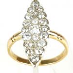 Briliantový prsten, Art Deco Briliantový prsten, Art Deco