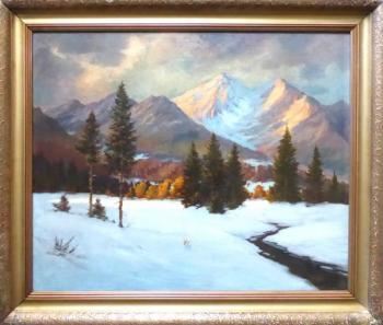 J. Černý - Sluneční paprsky v zimních Alpách J. Černý - Sluneční paprsky v zimních Alpách