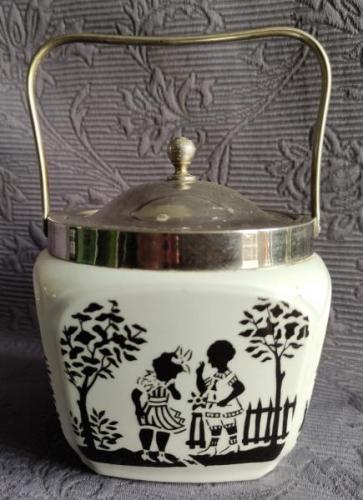 Dóza, cukřenka, Art deco, zn. Jílové u Děčína  Dóza, cukřenka, Art deco, zn. Jílové u Děčína