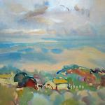 Stuchlík - Stromy a domy, modré nebe Stuchlík - Stromy a domy, modré nebe