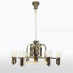 Niklový lustr ve stylu Bauhaus, Funkcionalismus, 1930 Niklový lustr ve stylu Bauhaus, Funkcionalismus, 1930