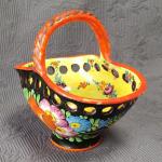Košíček, ruční malba, zn. Klenčí Košíček, ruční malba, zn. Klenčí