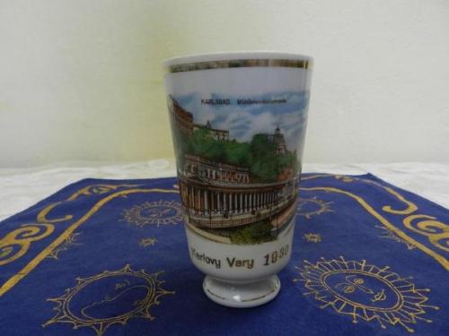 Lázeňský pohárek / hrnek - Karlsbad, 1930 Lázeňský pohárek / hrnek - Karlsbad, 1930