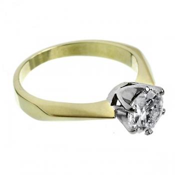 Zlatý prsten s briliantem 1,01 ct Zlatý prsten s briliantem 1,01 ct