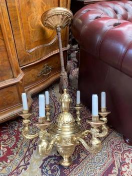 Mosazný lustr šestiramenný  Mosazný lustr šestiramenný