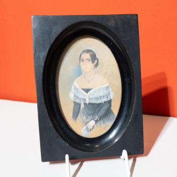 Miniatura, Žena s knihou Miniatura, Žena s knihou