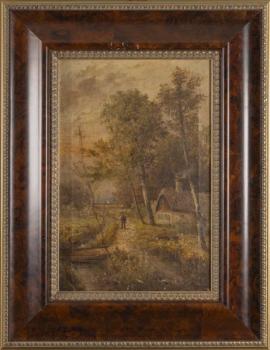 38. Lesnaté krajiny s figurami - párové obrazy 38. Lesnaté krajiny s figurami - párové obrazy