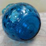 Modrý džbán s čočkami, optický dekor Modrý džbán s čočkami, optický dekor