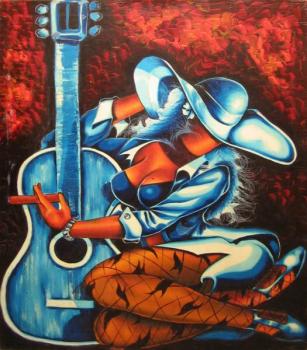 Žena s kytarou  Žena s kytarou