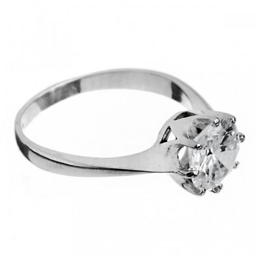 Zlatý prsten s briliantem Zlatý prsten s briliantem