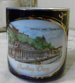 Kobaltový hrnek Karlovy Vary Kobaltový hrnek Karlovy Vary
