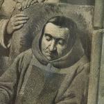 Rozdělování almužen - litografie v krásném rámu 92 Rozdělování almužen - litografie v krásném rámu 92