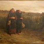 Mniši na procházce. Olej 87 X 122,5 cm Mniši na procházce. Olej 87 X 122,5 cm