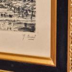 Bruggy – dvojice originálních kreseb tuší od Y. Br Bruggy – dvojice originálních kreseb tuší od Y. Br