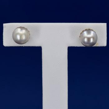 Zlaté náušnice s perlami Zlaté náušnice s perlami