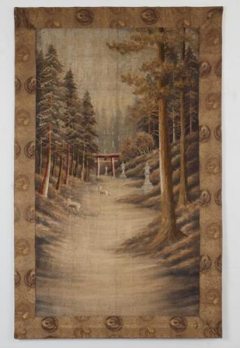 Japonský vyšívaný panel / gobelín Japonský vyšívaný panel / gobelín