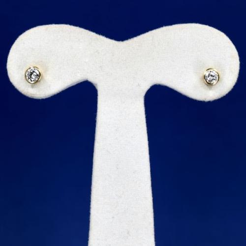 Au 585/1000/1,80 g, brilianty moderního brusu 2 x 0,20 ct Au 585/1000/1,80 g, brilianty moderního brusu 2 x 0,20 ct