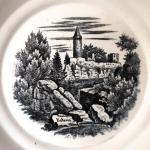 Talířek s měditiskem - hrad Kokořín, zn.Dalovice Talířek s měditiskem - hrad Kokořín, zn.Dalovice