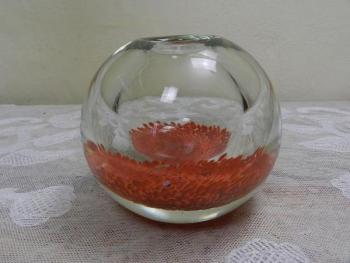 Masivní váza, tvar koule - J. Svoboda, Škrdlovice Masivní váza, tvar koule - J. Svoboda, Škrdlovice