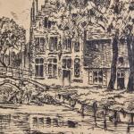 Bruggy – dvojice originálních kreseb tuší od Y. Br Bruggy – dvojice originálních kreseb tuší od Y. Br