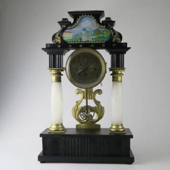 Biedermeierové sloupkové hodiny Biedermeierové sloupkové hodiny