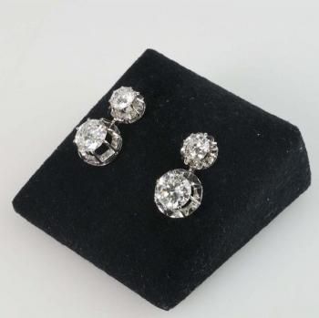 Zlaté náušnice s velmi kvalitními diamanty Zlaté náušnice s velmi kvalitními diamanty
