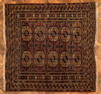 Turkmenský koberec Tekke / Předložka 98 X 91 cm Turkmenský koberec Tekke / Předložka 98 X 91 cm