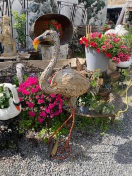 Plechový malovaný plamenak  Plechový malovaný plamenak