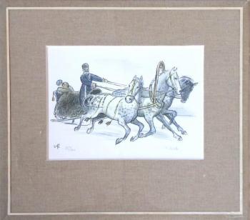 Václav Fiala - Ruská trojka se saněmi Václav Fiala - Ruská trojka se saněmi