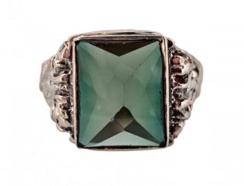 STŘÍBRNÝ PÁNSKÝ PRSTEN SE ZELENÝM TURMALÍNEM STŘÍBRNÝ PÁNSKÝ PRSTEN SE ZELENÝM TURMALÍNEM