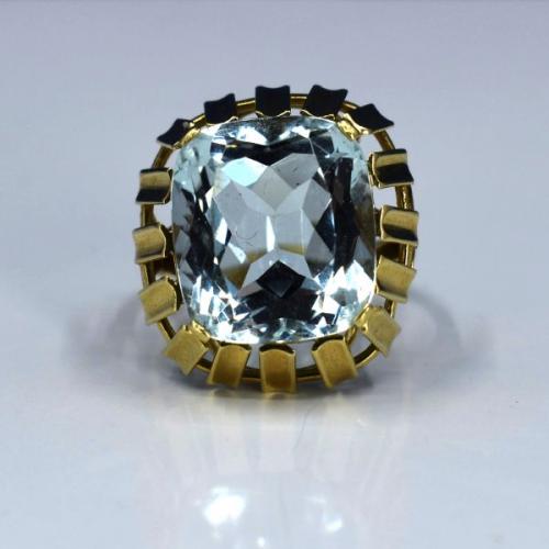 Au 585/1000/ 6,65 g, aquamarine Au 585/1000/ 6,65 g, aquamarine