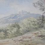 Bedřich Havránek - Krajina s hradem v pozadí Bedřich Havránek - Krajina s hradem v pozadí