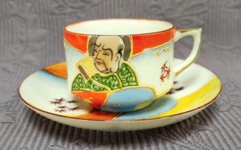 Šálek s podšálkem II., Japan motiv  Šálek s podšálkem II., Japan motiv