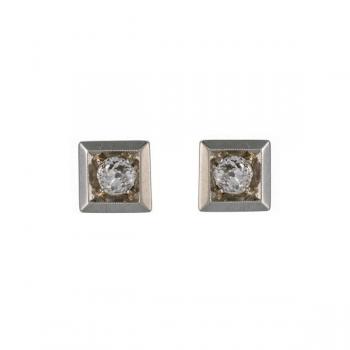 Art Deco diamantové náušnice 0,37 ct Art Deco diamantové náušnice 0,37 ct