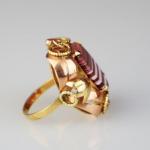 Zlatý prsten s achátem Zlatý prsten s achátem