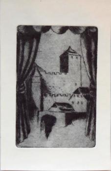 Vladimír Komárek - Hrad Kost, nesignováno Vladimír Komárek - Hrad Kost, nesignováno