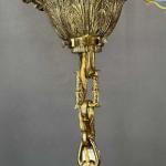 Mosazný secesní lustr, 1915 Mosazný secesní lustr, 1915