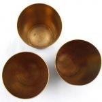 Tři pohárky, kalíšky, s barevnými emaily Tři pohárky, kalíšky, s barevnými emaily